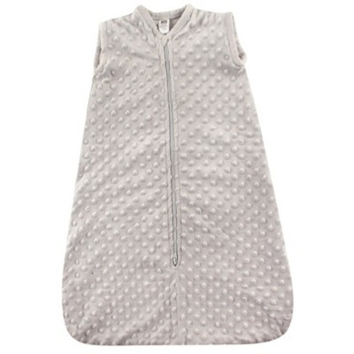 Hudson Baby Infant Plush Sleeping Bag, Sack, Blanket, Light Gray Dot Mink, 0-6 Months