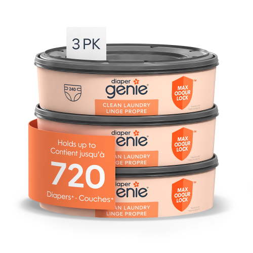 Diaper Genie Round Max Fresh Refills, Clean Laundry Scent, Odour Control - Walmart.ca