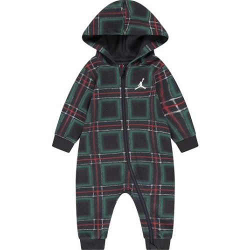Brooklyn Fleece Hooded Romper, 3M