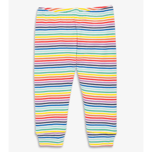 Clearance baby organic pant in mini rainbow stripe | Primary.com