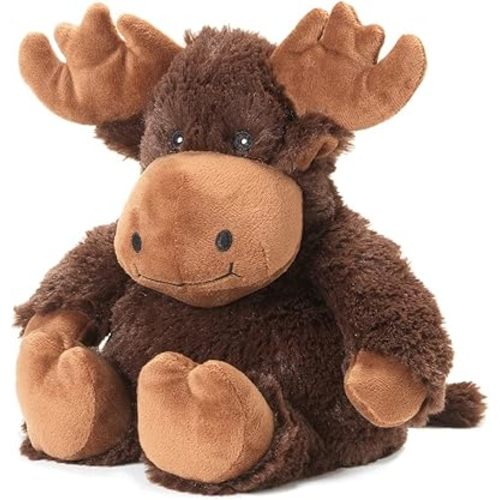 Warmies Microwavable & Weighted Stuffed Animals, Moose - Heated Stuffed Animal Plushie for Warmth & Comfort - Cute Soft Plush Toys for Adults & Children (Boys, Girls, Babies & Toddlers)