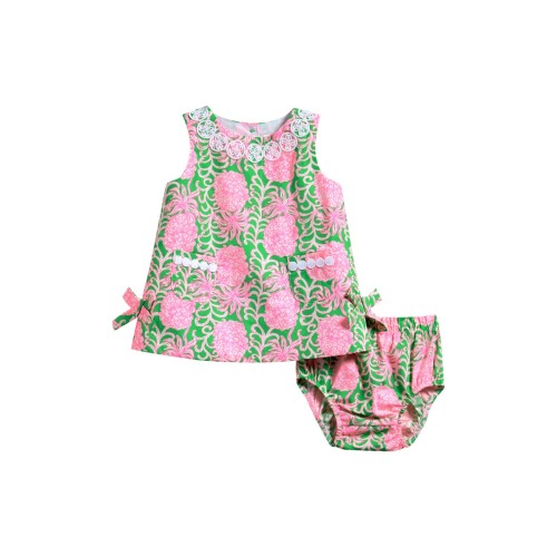 Baby Lilly Cotton Shift Dress with Bloomers