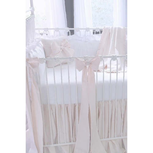 Powder Pink Crib Skirt
