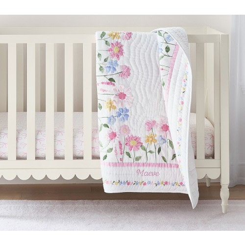 Super Bloom Baby Quilt | Pottery Barn Kids