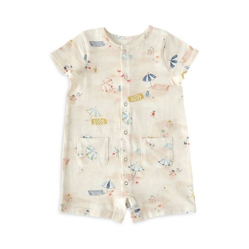 Unisex Short Sleeve Romper - 'Sand'