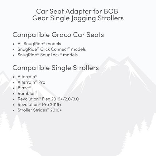 BOB Gear® Single Jogging Stroller Adapter for Graco® Infant Car Seats