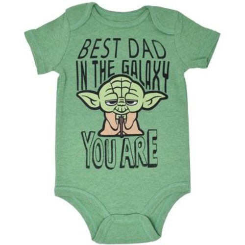 Star Wars Yoda Newborn Baby Boys Cuddly Short Sleeve Bodysuit Green Newborn