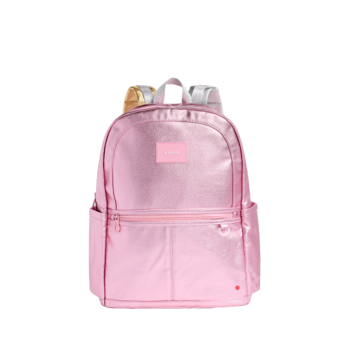 STATE Bags | Kane Kids Large Backpack Metallic Pink/Silver | Back to School | Travel Backpack