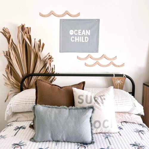 Ocean child kids wall banner | boys wall hanging ~ Sky