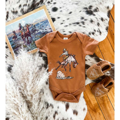 Cody Rank Roan Cowboy Onesie (little kid)(Ginger)