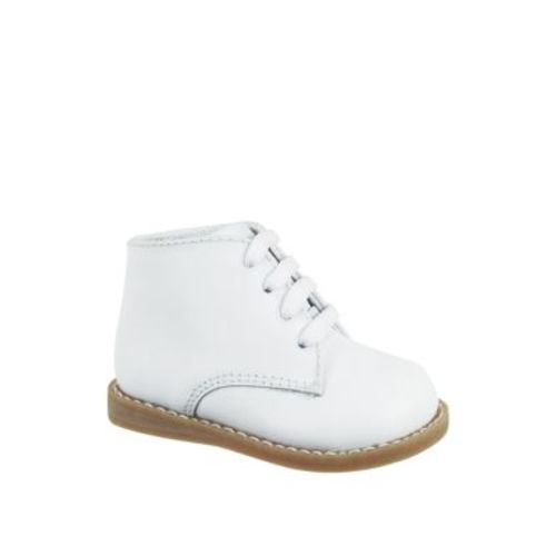 Baby Boys White Tie Shoes