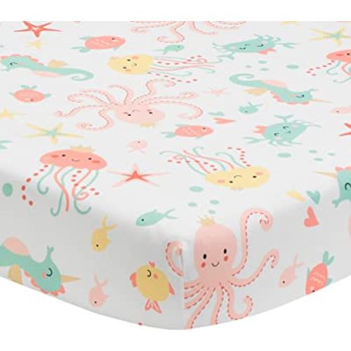 Bedtime Originals Ocean Mist Fitted Crib Sheet, Multicolor