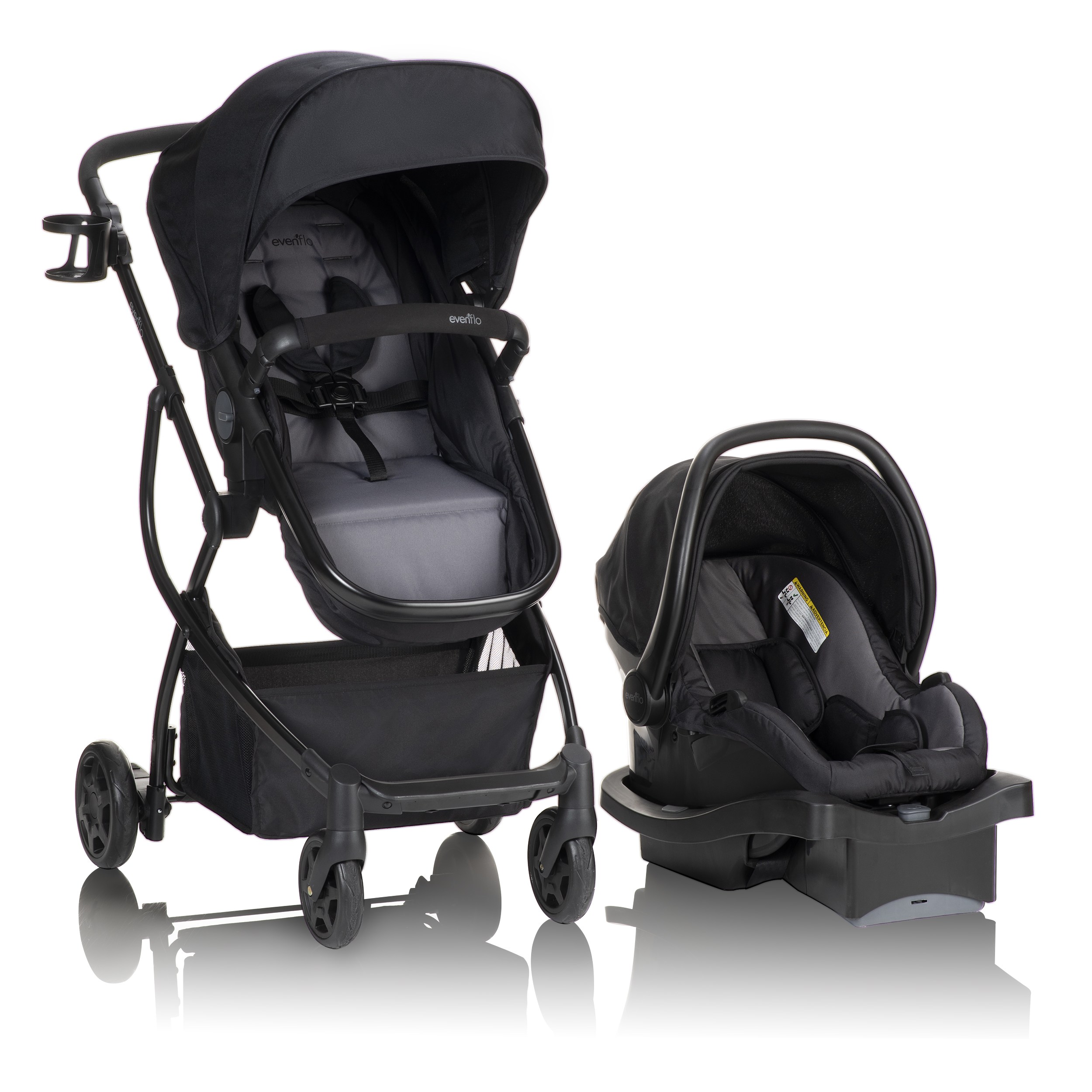 Urbini Omni Plus Travel System with LiteMax Infant Car Seat - Alloy Gray