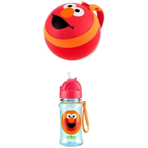 Skip Hop x Sesame Street Elmo Toddler Snack Cup + 12oz Toddler Sippy Cup with Straw