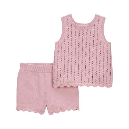Carter's Child of Mine Baby and Toddler Girl Outfit Set, 2-Piece, Sizes 12M-5T