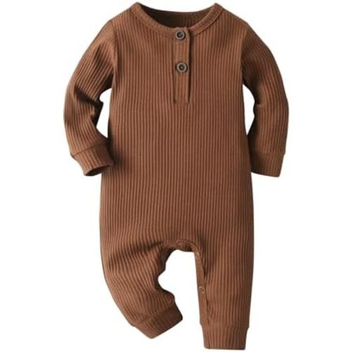 Eghunooy Baby Boy Girl Solid Color One Piece Romper Jumpsuit Outfits Clothes