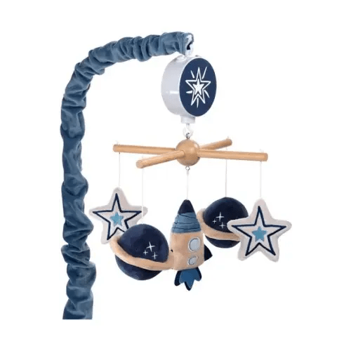Lambs & Ivy Sky Rocket Planets/Stars Musical Baby Crib Mobile Soother Toy- Blue - Google Search