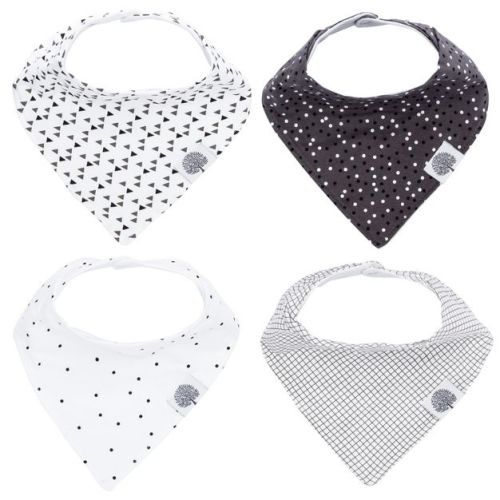 Parker Baby Co. Bandana Drool Bibs 4 Pack, Color: Shadow