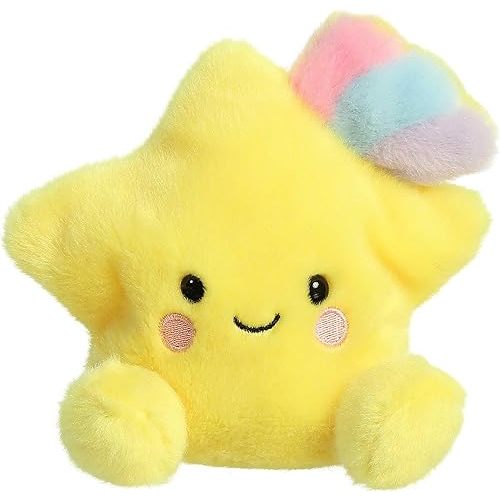 Aurora® Adorable Palm Pals™ Pisces Star™ Stuffed Animal - Fun Collectible Plush for Kids and Adult Collectors - Perfect for Decorating Rooms and Birthday Gifts - Yellow 4 Inches
