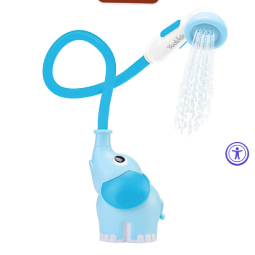 Elephant Baby Bath Shower Head | Yookidoo Newborn Toys in Tub Or Sink