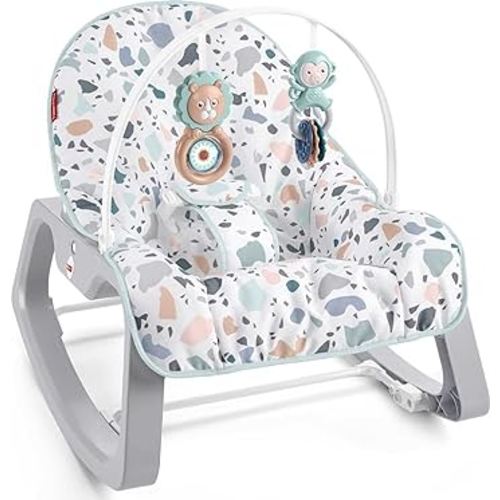 Fisher-Price Sanrio Baby Infant-to-Toddler Rocker, adjustable baby seat with toys for soothing or playtime from infant to toddler