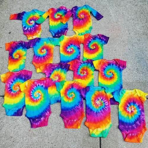 Rainbow Baby Bodysuit - Tie Dye Baby Bodysuit - Tie Dye Baby Clothing