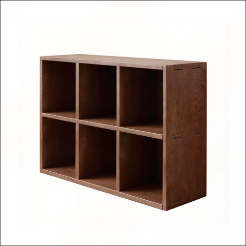 BURDOCK Solid Wood 6-Compartment Bookshelf with Open Display for Organizing and Showcasing Your Treasures | Wayfair