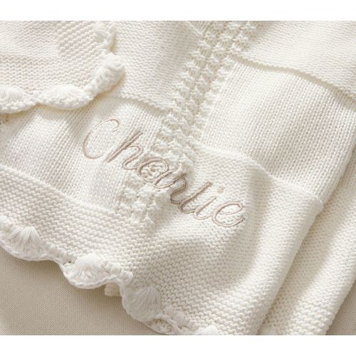 Cotton Knit Patchwork Organic Baby Blanket