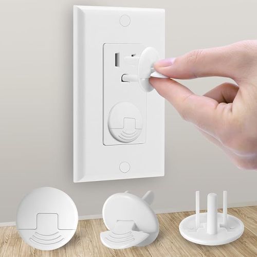 Outlet Covers Baby Proofing White - PRObebi 38 Pack Plug Covers for Electrical Outlets, Child Proof Socket Covers, Baby Safety Products for Home, Office, Easy Insatllation, Protect Babies - A-white-38pcs - 38 PCS