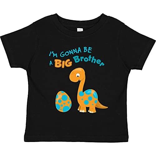 inktastic I'm Gonna Be a Big Brother Dino Toddler T-Shirt
