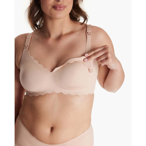 Nursing Bra - Color: Oyster Pink - Size: L