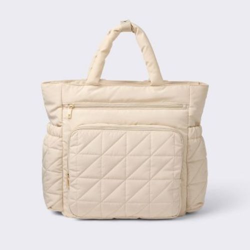 Quilted Diaper Backpack Tote - Black - Cloud Island™