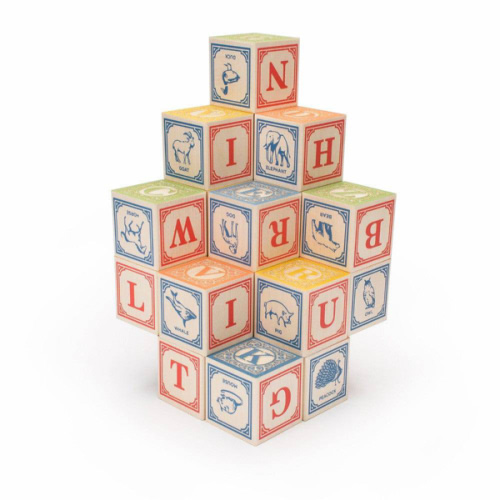 Classic Wooden Alphabet Blocks
