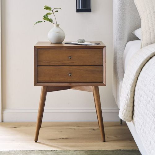 Mid-Century Closed Nightstand (18"–25")