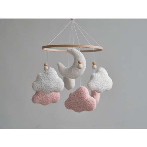 Etsy Boucle Cloud Crib Mobile
