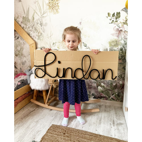 large rope wire name sign, knitted wire words, names, quotes for kids and babies room decoration, wooly signs