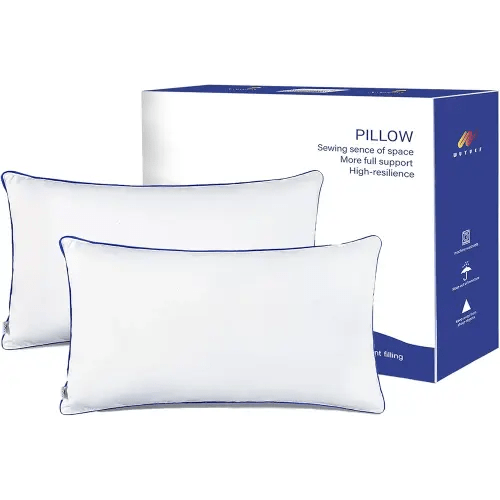 12 x 20 Pillow Insert Set of 2 Indoor Throw Pillow Insert, Rectangle Decorative Pillows Inserts, Throw Pillows for Couch, for Bed,White