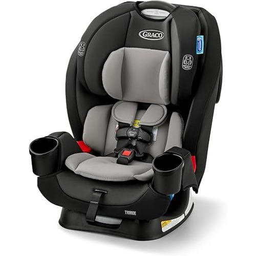 Graco TriRide 3-in-1 Convertible Car Seat - Highback Booster, Forward & Rear Facing Modes, Suitable from Newborn to Preschooler, Perfect for Long Journeys in Redmond Color
