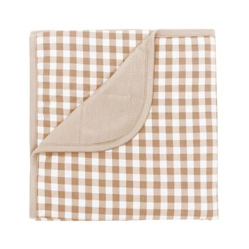 Baby Blanket in Gingham Bisque