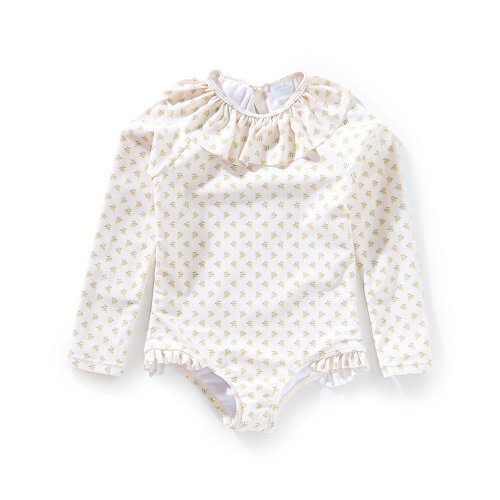 Edgehill Collection x Kristin Ellen Hockman Baby Girls 3-24 Months Greta Yellow Floral One-Piece Swimsuit