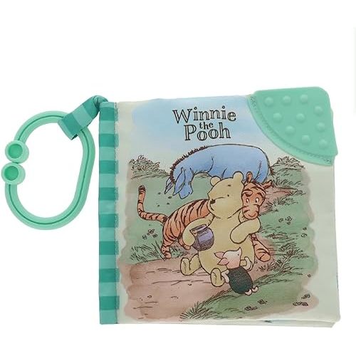 KIDS PREFERRED Winnie The Pooh Soft Book with On The Go Clip, 5 Inches