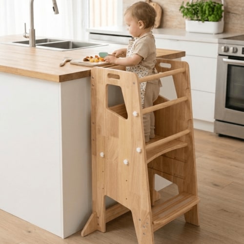 Learning Tower - Kitchen Helper Stool - All Natural