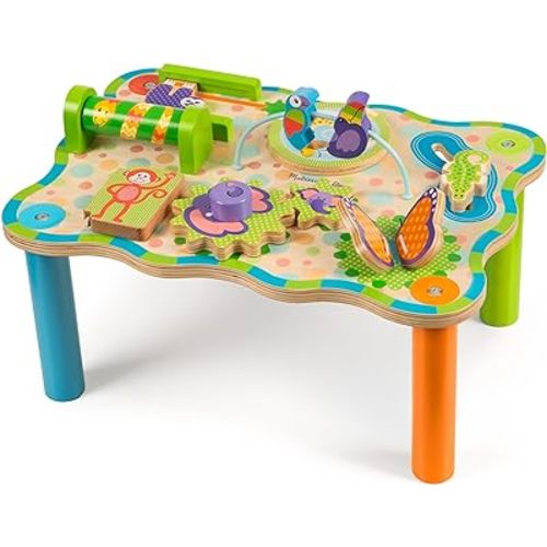 Melissa & Doug First Play Children’s Jungle Wooden Activity Table for Toddlers