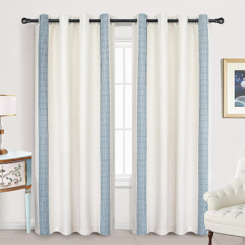 Gracie Oaks Velmer Linen Curtain & Reviews | Wayfair