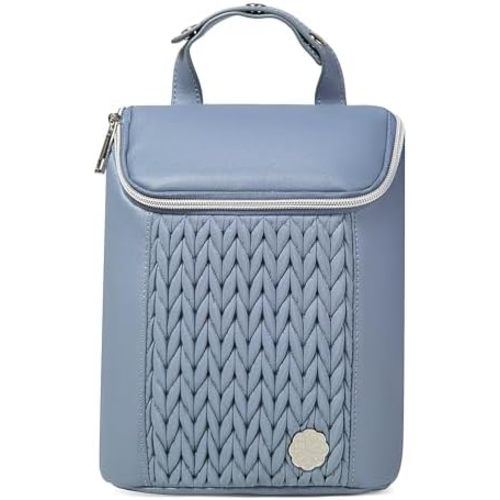 Baby Bottle Cooler Bag with Adjustable Straps to Fits Stroller or Diaper Bag,Insulated Baby Bottle Bag for Nursing Moms Daycare or Travel (ASH Blue)