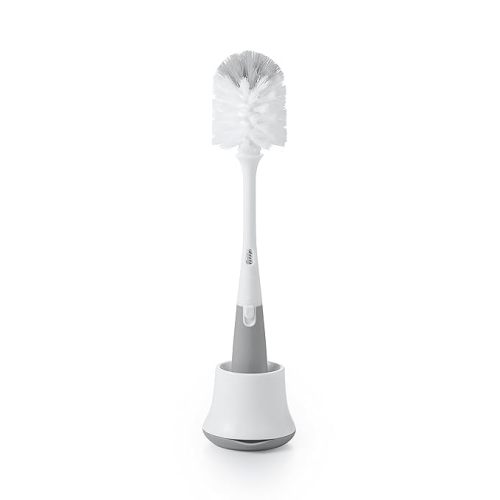 OXO Tot Bottle Brush with Nipple Cleaner and Stand - Gray - 1 Count (Pack of 1)