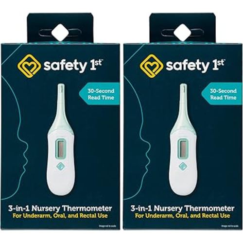 Safety 1st 3-in-1 Thermometer | Nursery | Analog | Pack of 2