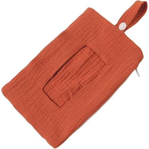 Baby Wipe Holder Portable Wipe Dispenser Strollers Storage Bag Container Double Layer Travel Carry Case for Diapers