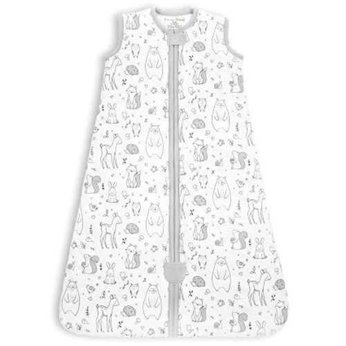 Organic Cotton Baby Wearable Blanket 1.0 TOG Sleep Sack 0-6 Months 1-Pack