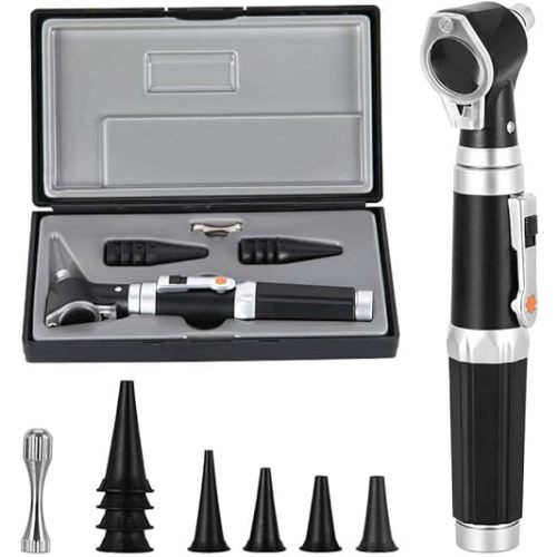 Mini Ear Otoscope, Bysameyee Magnification Diagnostic Ear Scope with LED Direct Illumination Light, Ear Healthy Tool for Doctors Nurses Adults Kids Baby Elder Pets Animals